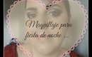 Maquillaje para fiesta de noche (negro y dorado)