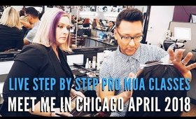 Learn How to Become a Working Professional Makeup Artist in my Chicago Makeup Seminars April 25-29th