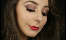 Christmas Party Makeup | Smokey Eye & Red Lip