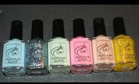 REVIEW | Madam Glam Nail Polishes + Swatches