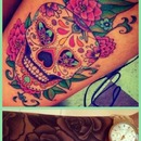 Skull Candy & Rose tattoo