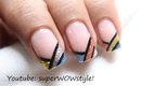 Abstract French Tip ❤ Manicure Nail Designs