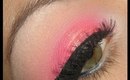 Dramatic hot pink make-up tutorial