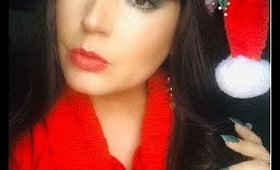 Christmas Look Using Vegan Eyeshadows