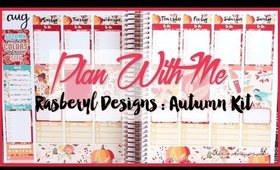 Plan With Me | Erin Condren Vertical |  Autumn - Raspberyl Designs NEW REFORMAT