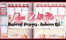 Plan With Me | Erin Condren Vertical |  Autumn - Raspberyl Designs NEW REFORMAT