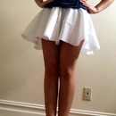 plain white skirt 
