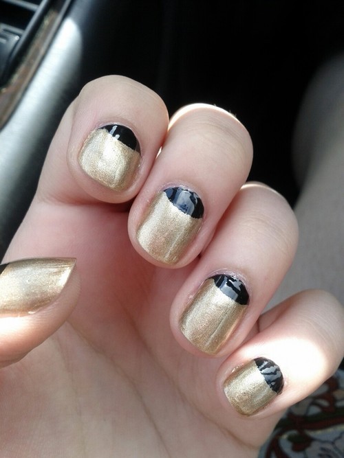 Black and Gold Half Moons! | Ariane C.'s (burlesquelightsaber) Photo ...