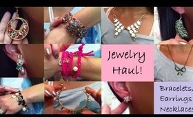 Jewelry Haul! Bracelets, Earrings, Necklaces from Favordeal.com!