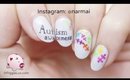 Autism awareness nail art tutorial