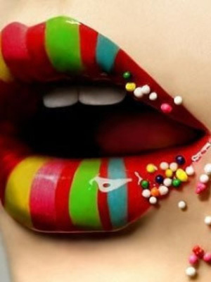 like a Rainbow lips:D hot..