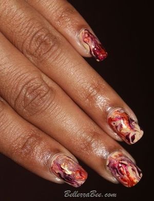 Fall Fire
http://www.bellezzabee.com/2012/10/nail-challenge-day-21-inspired-by-colour.html