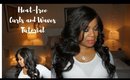Heat-Free Curls and Waves Tutorial with hair from HerHairCompany