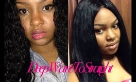 Deep Waves To Straight | Lacewigsbuy.com | Indian Remy Lace Wig |  [Gd1355]