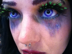 My 'work version' of my halloween look this year. I think it turned out better than the first really.