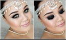 Indian Bridal Makeup | Black Smokey eyes & Nude Lips | MakeupwithJah