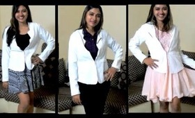 Blazer Outfit Ideas - How to wear a blazer casually with dress, jeans, shorts - Prachi Roadies