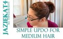 Simple updo for Medium length hair