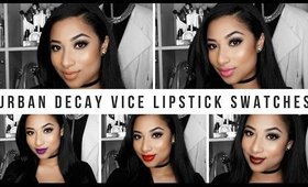 URBAN DECAY Vice Lipstick Lip Swatches