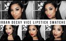 URBAN DECAY Vice Lipstick Lip Swatches