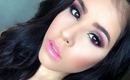 HOW TO: Day time or Night time fall 2013 glam look! Fuchsia & Gold makeup tutorial.