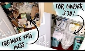 Dollar Tree Linen Closet Organization (FOR UNDER $30) | Declutter, Clean & Organize With Me 2018