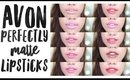 Avon Perfectly Matte Lipstick Review + Swatches | Debasree Banerjee