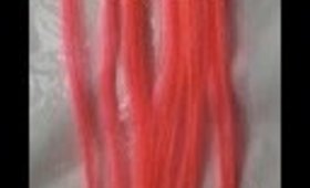 Pink Micro loop microbead Hair Extension streaks | 10 strands