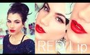 Easy RED Lips Makeup Tutorial!
