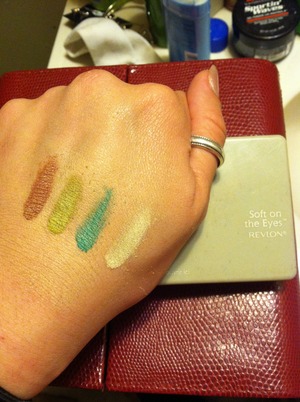 Revlon Soft On The Eyes "Sub Lime" loose powder absolutely loving these colors right now ! And only $5 (: