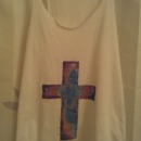 My DIY galaxy cross shirt.