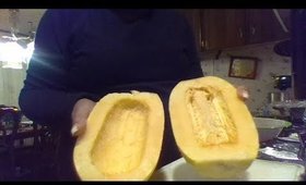 #spaghettisquash cleaning spaghetti squash