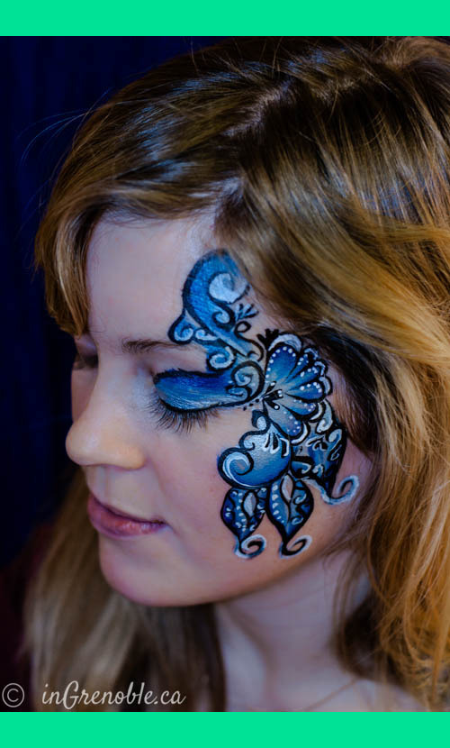 Blue face paint | Elizaveta (elizavetaart) Photo | Beautylish