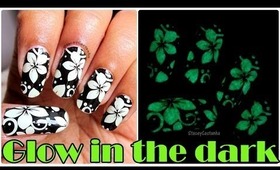 100th VIDEO!!! Glow in the dark nail appliques | Application and removal (Step by step video)