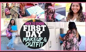 First Day of School Drugstore Makeup and Outfit!