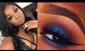 Fall into Teal makeup tutorial - semi full face - Queenii Rozenblad