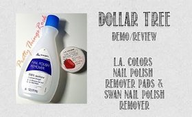 Dollar Tree Product Demo | L.A. Colors  Nail Polish Remover Pads | PrettyThingsRock