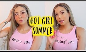 HOT GIRL SUMMER TRANSFORMATION | Summer Makeup & Hair | GRWM