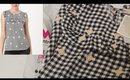 Unboxing Women's Black & White Checked Top from Myntra I Western Wear I Women's Top