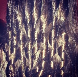 Curled friends hair just for fun(: