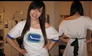Tie up an Oversized T-Shirt with a Bow - Salinabear x Canucks