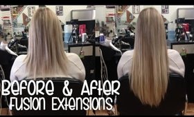 Fusion Hair Extensions - Before and After Amazing Transformation | Instant Beauty ♡