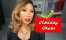 Holiday Makeup 2018 - Old Gold Cut Crease and Red Lips