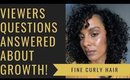 Viewers Questions Answered about Issues with HAIR GROWTH.