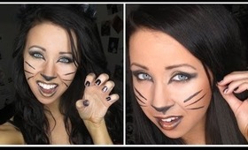 Sexy Cat Halloween Makeup Tutorial