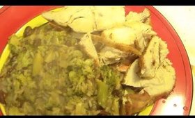 Cajun Turkey with Beans and Rice and Broccoli