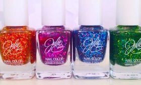 NEW JulieG GLITTER Nail Polish Collection: Mardi Gras