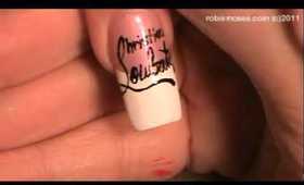 CHRISTIAN LOUBOUTIN french manicure:robin moses nail art tutorial