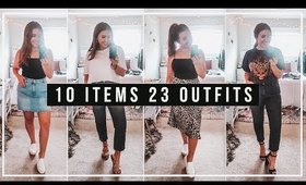 23 OUTFITS FROM 10 ITEMS! Summer Capsule Wardrobe 2019