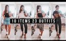 23 OUTFITS FROM 10 ITEMS! Summer Capsule Wardrobe 2019